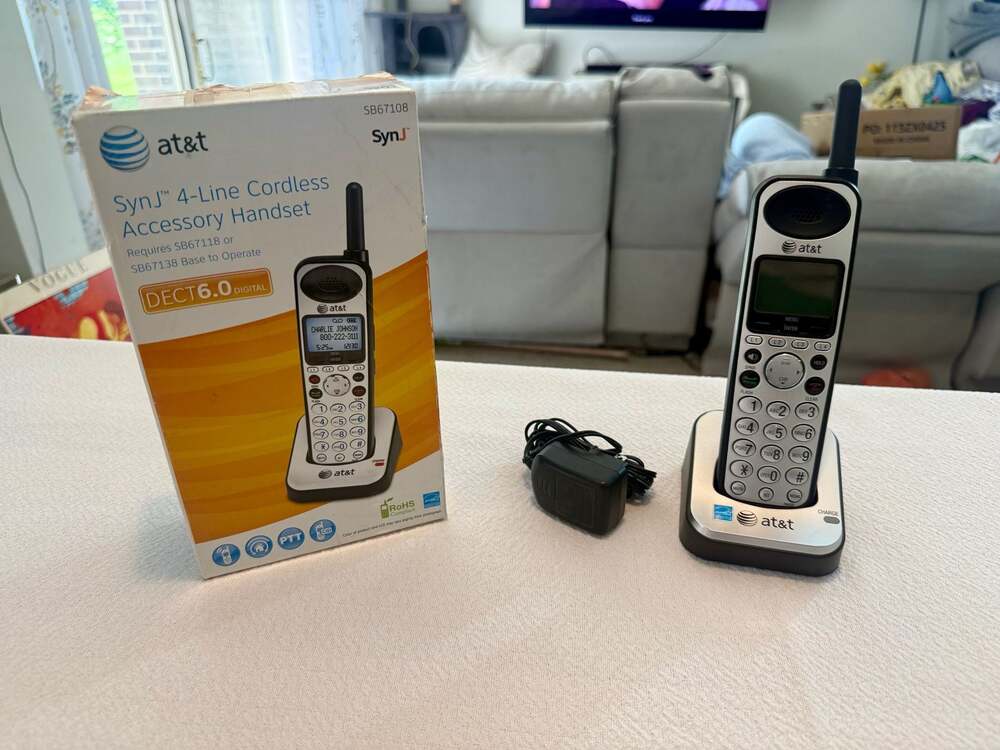 AT&T SynJ SB67108 4-Line Cordless Accessory Handset